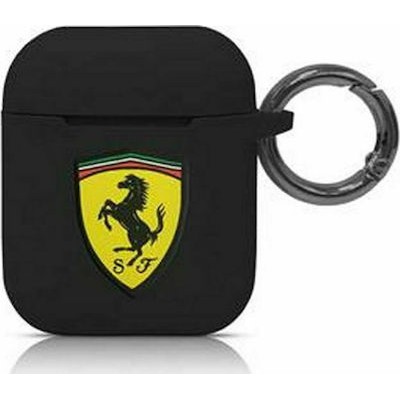Ferrari Silicone Case Black (Apple AirPods / AirPods 2)